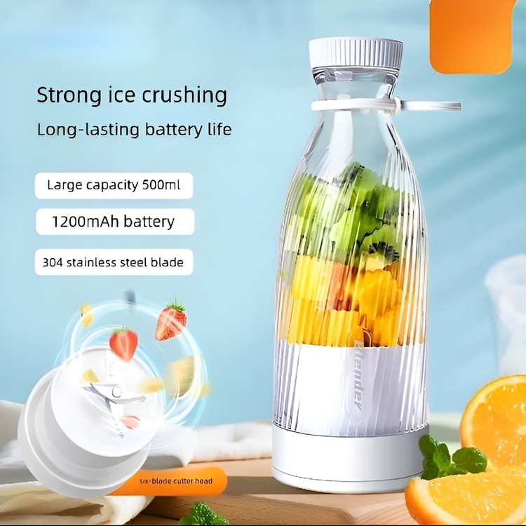 شیکر و مخلوط کن شارژی برند Juicing Cup Blender ظرفیت 500 میلی لیتری اورجینال
